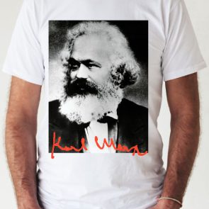Estampa Monocromática de Karl Marx